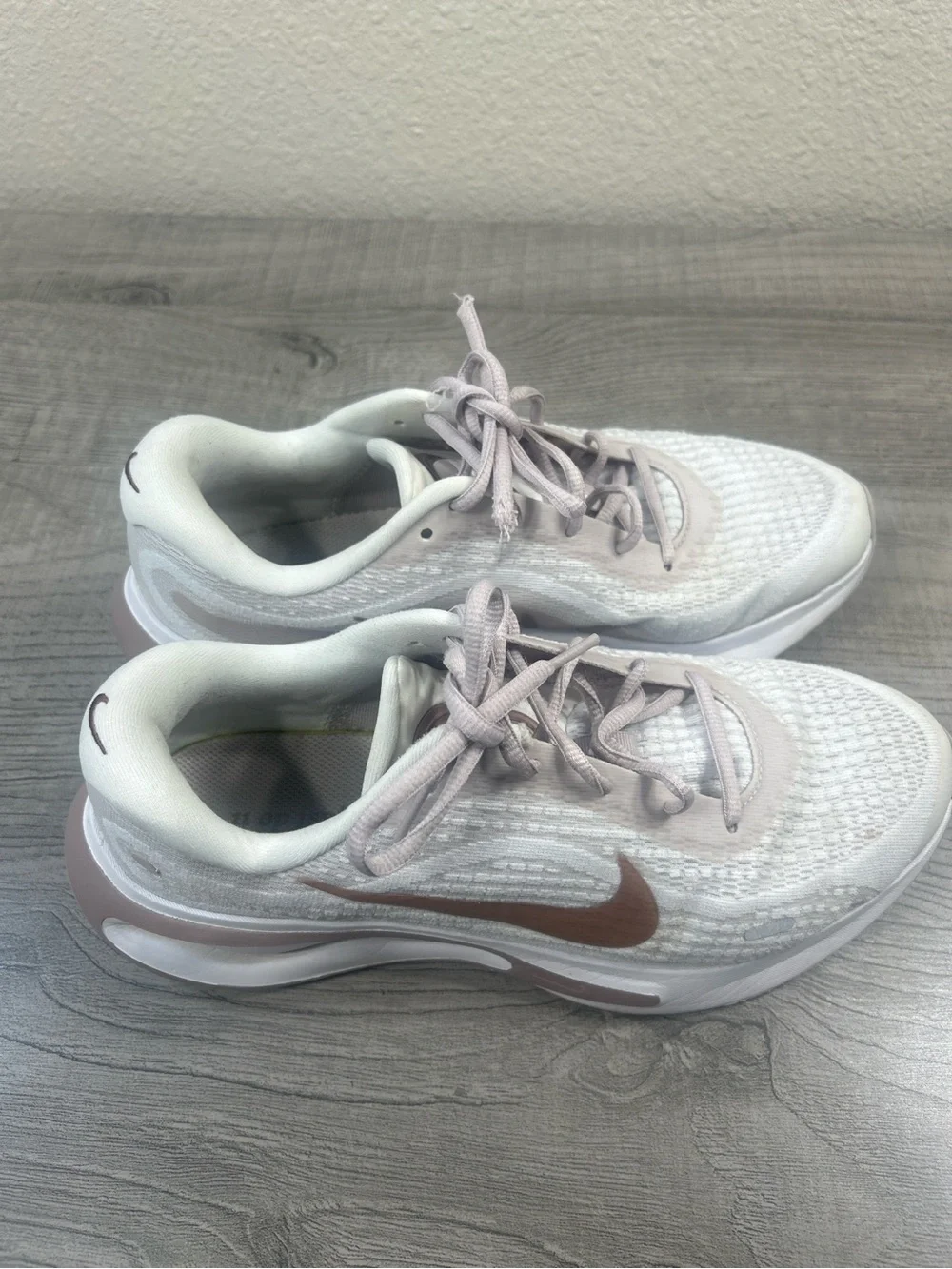 Nike Women’s Sneakers in Blush Pink and White